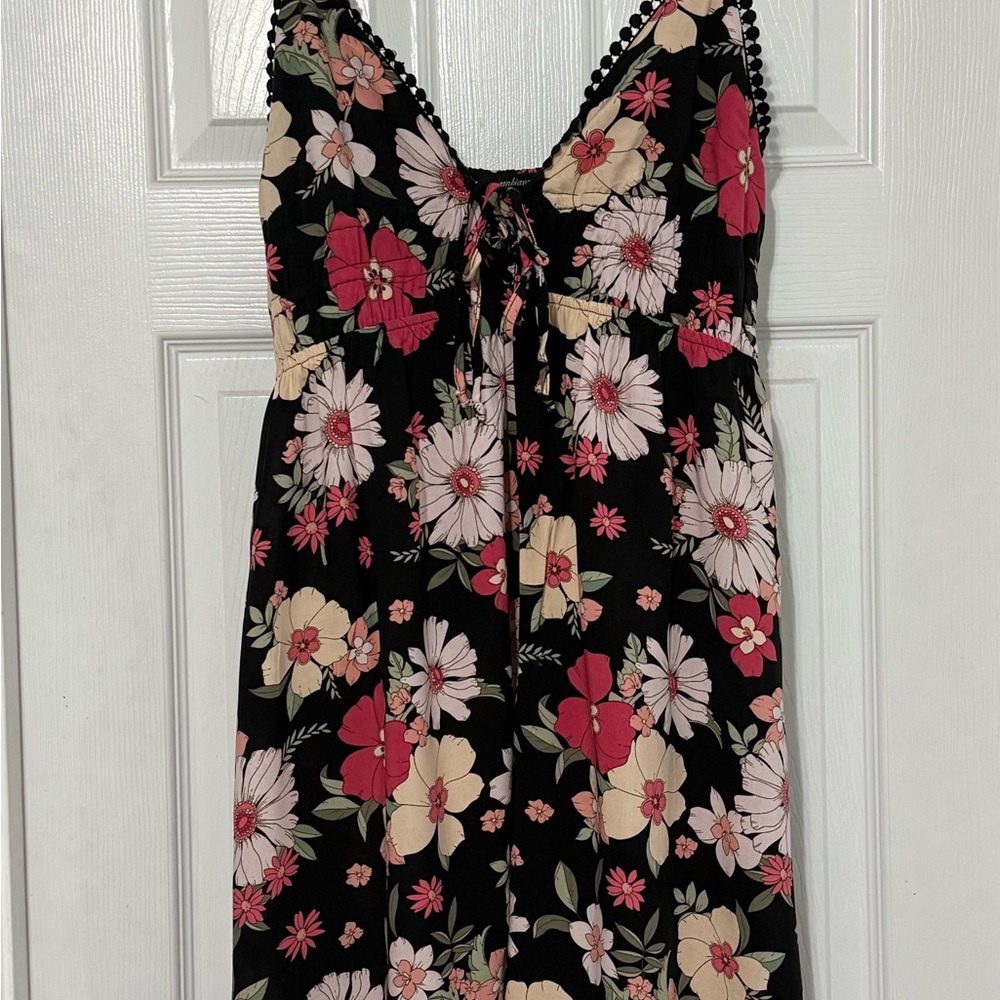 Ambiance Black Floral Dress